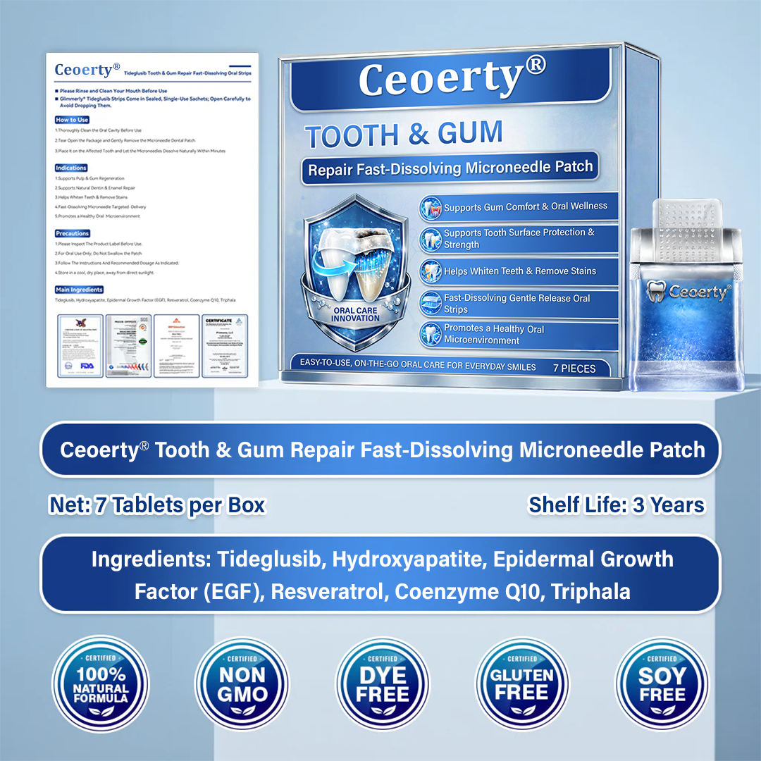 Ceoerty® Tooth & Gum Repair Fast-Dissolving Microneedle Patch❤️