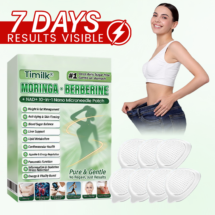 Timilk® Moringa · Berberine + NAD+ 10-in-1 Nano Microneedle Patch