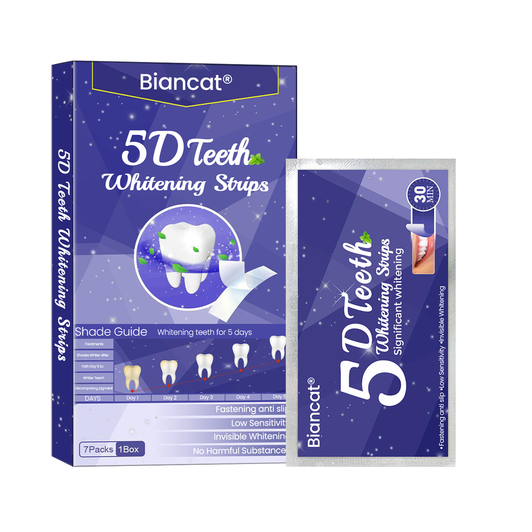 Biancat® 5D Teeth Whitening Strips ❤️