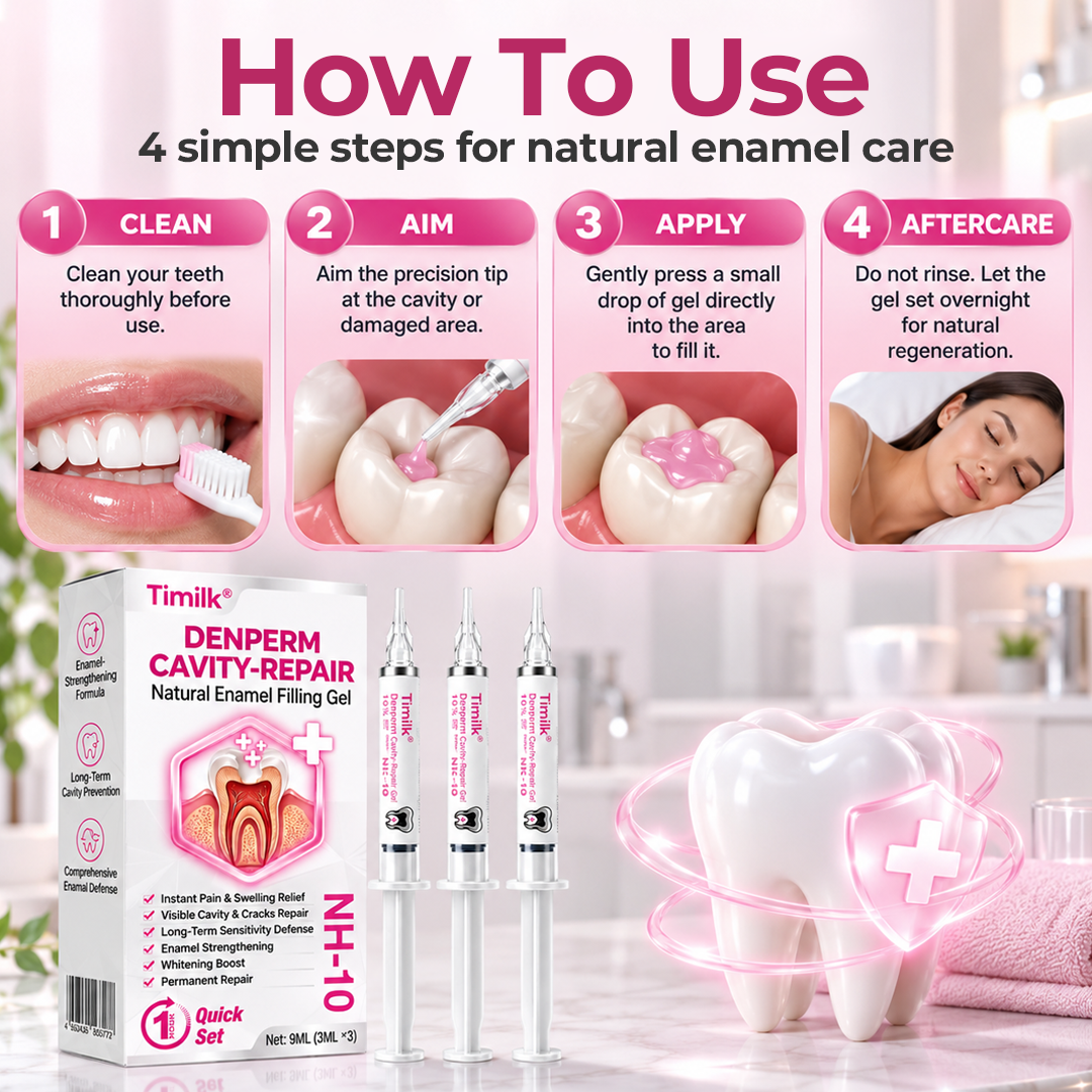 Timilk® DenPerm Cavity-Repair Natural Enamel Filling Gel ❤️