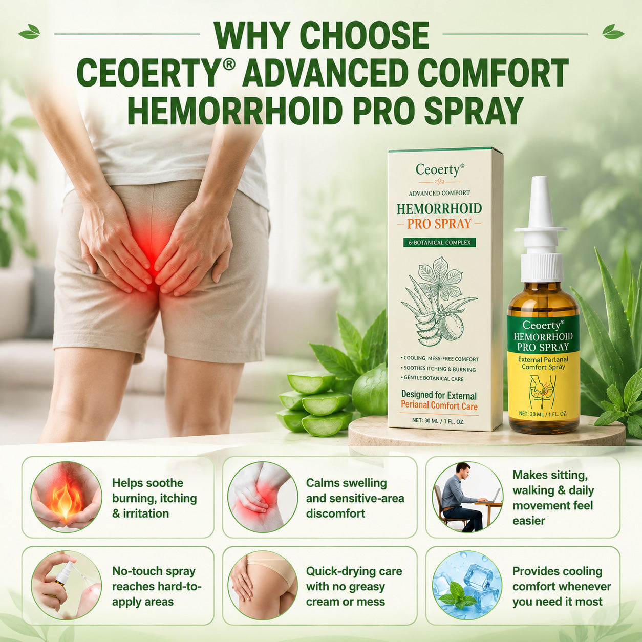 Ceoerty® Advanced Comfort Hemorrhoid PRO Spray
